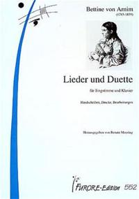Lieder und Duette für mittlere Stimmlage und Klavier