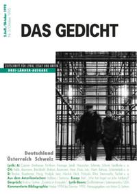Das Gedicht. Zeitschrift /Jahrbuch für Lyrik, Essay und Kritik / Drei-Länder-Ausgabe