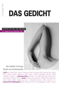 Das Gedicht. Zeitschrift /Jahrbuch für Lyrik, Essay und Kritik / Das Gedicht in Europa