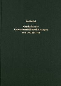 Geschichte der Universitätsbibliothek Erlangen von 1792-1844