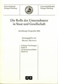 Die Rolle des Unternehmers in Staat und Gesellschaft