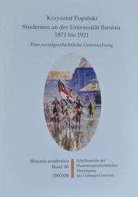 Studenten an der Universität Breslau 1871 bis 1921