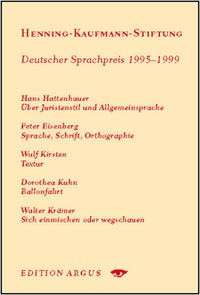 Jahrbuch der Henning-Kaufmann-Stiftung 1995-1999