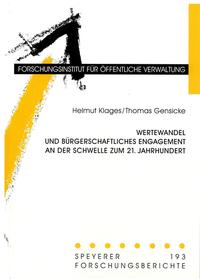 Wertewandel und bürgerschaftliches Engagement an der Schwelle zum 21. Jahrhundert