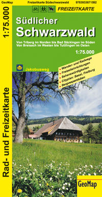 Südlicher Schwarzwald - Rad- und Freizeitkarte