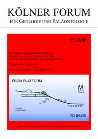 Carboniferous Conference Cologne. From Platform to Basin, September 4-10, 2006