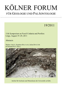 11th Symposium on Fossil Cnidaria and Porifera. Liège, August 19-29, 2011. Abstracts