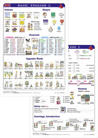 Fixi Lern Cards / Basic English I - Lernkarte DIN A4
