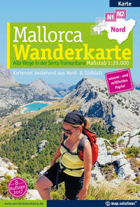 Mallorca - Wanderkarte 1:35.000 (Kartenset mit Nord + Süd-Blatt)