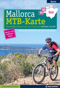 Mountainbikekarte Mallorca (Kartenset mit Nord + Süd-Blatt)