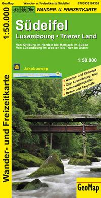 Südeifel, Luxembourg, Trierer Land Wander- und Freizeitkarte