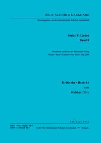 Neue Schubert-Ausgabe. Kritische Berichte / Lieder 8