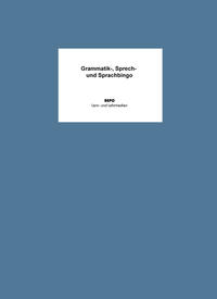 Grammatik-, Sprech- und Sprachbingo