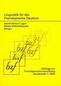 Linguistik für die Fremdsprache Deutsch