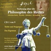 Vorlesung über die Philosophie des Rechts 1819/20 von G.W.F.Hegel (Hörbuch, 9 Audio-CDs)