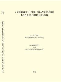 Jahrbuch für fränkische Landesforschung - Cover