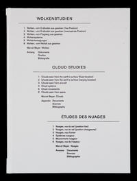 Wolkenstudien/Cloud Studies/Etudes des nuages