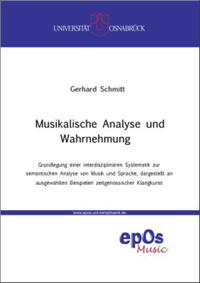 Musikalische Analyse und Wahrnehmung