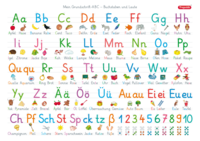 Fragenbär-Mini-Lernposter: Mein Grundschrift ABC - Buchstaben und Laute, S 45 x 32 cm