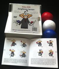 Video-DVD Jonglieren lernen & 3 Jonglierbälle