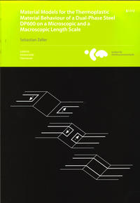 Material models for the thermoplastic material behavior of a dual-phase steel DP600 on a microscopic and a macroscopic length scale