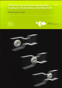 A meshfree particle method including DEM coupling for the simulation of red blood cells