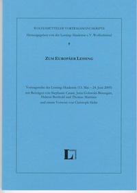Zum Europäer Lessing.