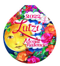 Lutzis Mondkalender rund Ø 16cm (Tagesabreisskalender) 2022