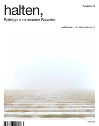Cover-Abbildung für halten, Beiträge zum neueren Bauerbe #4 (Softcover/Paperback) (99999---978-3-943164-63-3)