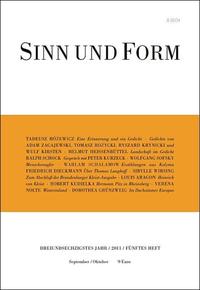 Sinn und Form 5/2011