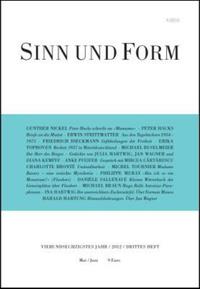 Sinn und Form 3/2012