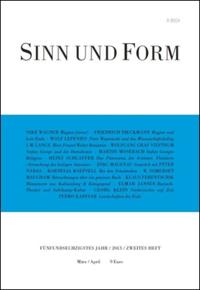 Sinn und Form 2/2013