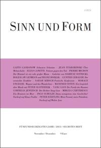 Sinn und Form 6/2013