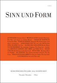 Sinn und Form 6/2014