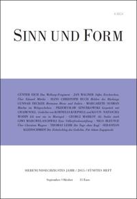 Sinn und Form 5/2015