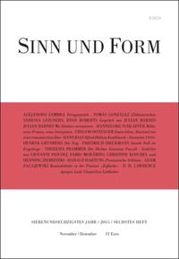 Sinn und Form 6/2015