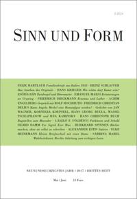 Sinn und Form 3/2017