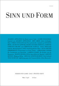 Sinn und Form 2/2018