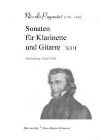 Paganini, Niccoló (1782 - 1840): Sonaten für Klarinette und Gitarre Teil II