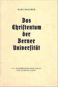 Das Christentum der Berner Universität