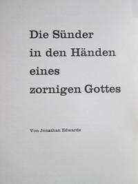 Die Sünder in den Händen eines zornigen Gottes