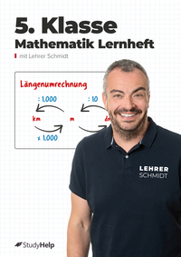 5. Klasse Mathematik Lernheft mit Lernvideos von Lehrer Schmidt