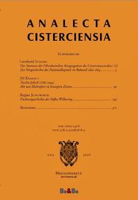 Analecta Cisterciensia 57 (2007)