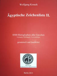 Ägyptische Zeichenliste II.