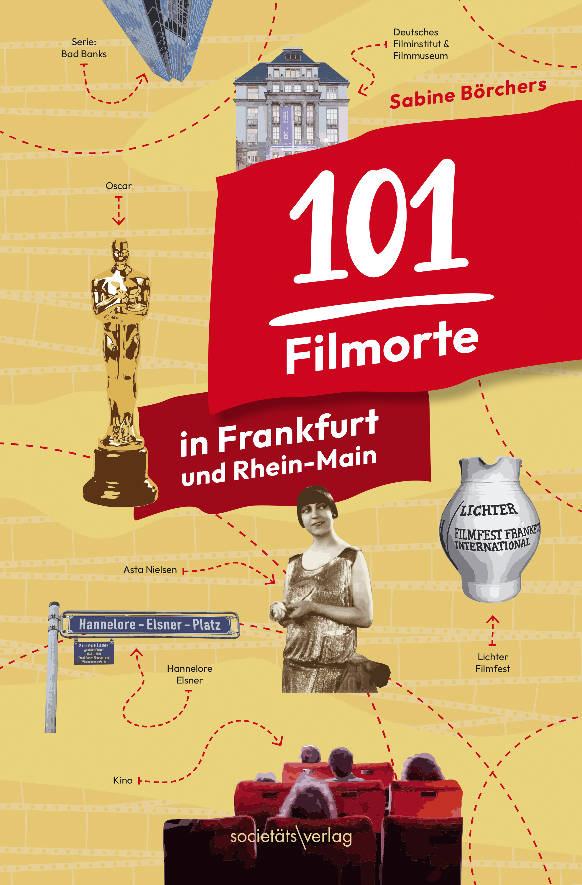 Cover-Abbildung für 101 Filmorte in Frankfurt und Rhein-Main (Softcover/Paperback) (99999---978-3-95542-513-5)