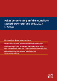 Paket Vorbereitung auf die mündliche Steuerberaterprüfung 2022/2023