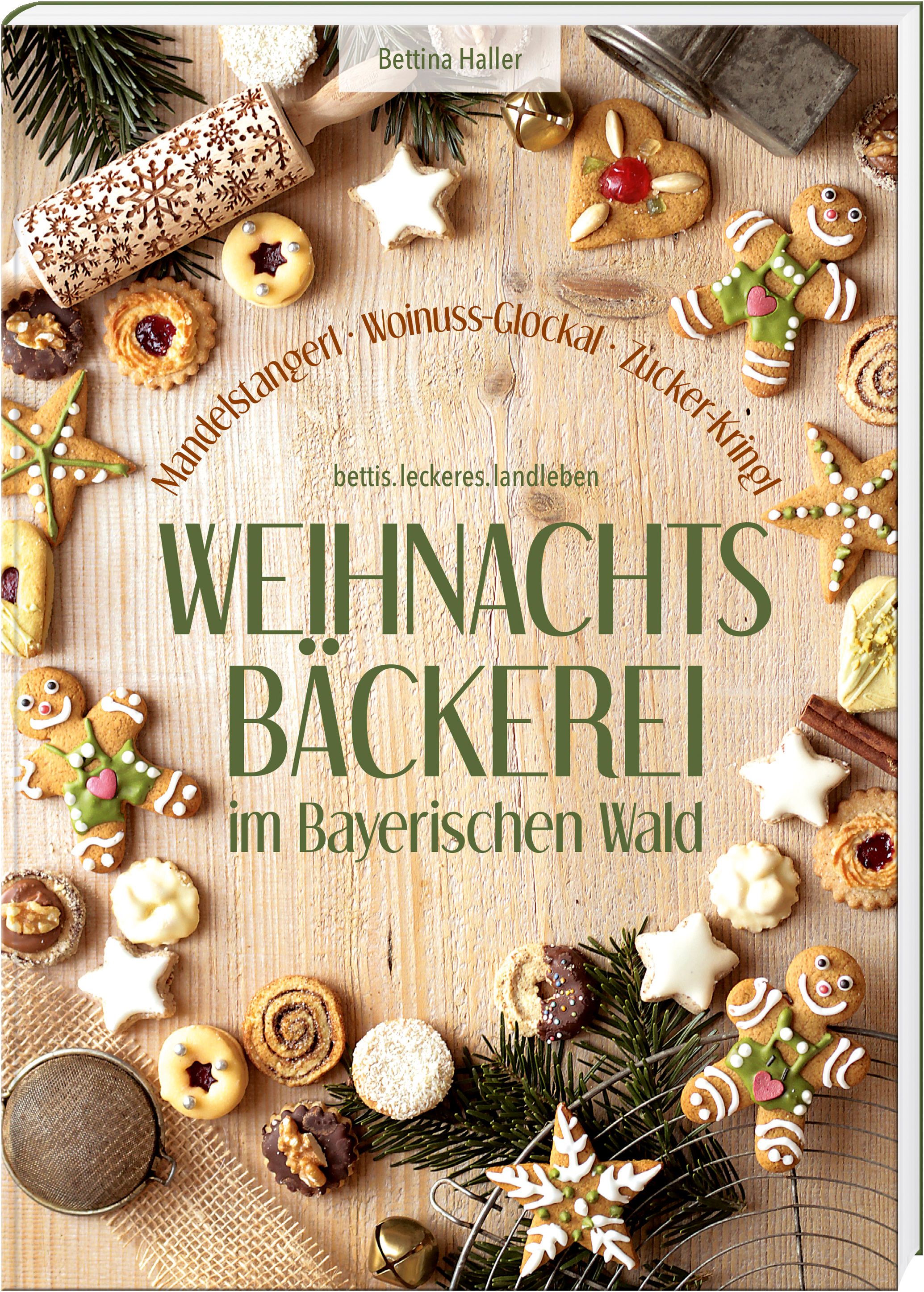 Cover-Abbildung für Weihnachtsbäckerei im Bayerischen Wald (Hardcover) (99999---978-3-95587-836-8)