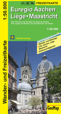 Euregio Aachen, Liège, Maastricht Wander- und Freizeitkarte