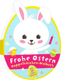 Frohe Ostern - Hoppelhäschen-Malbuch