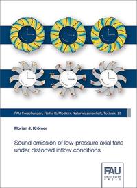 Sound emission of low-pressure axial fans under distorted inflow conditions